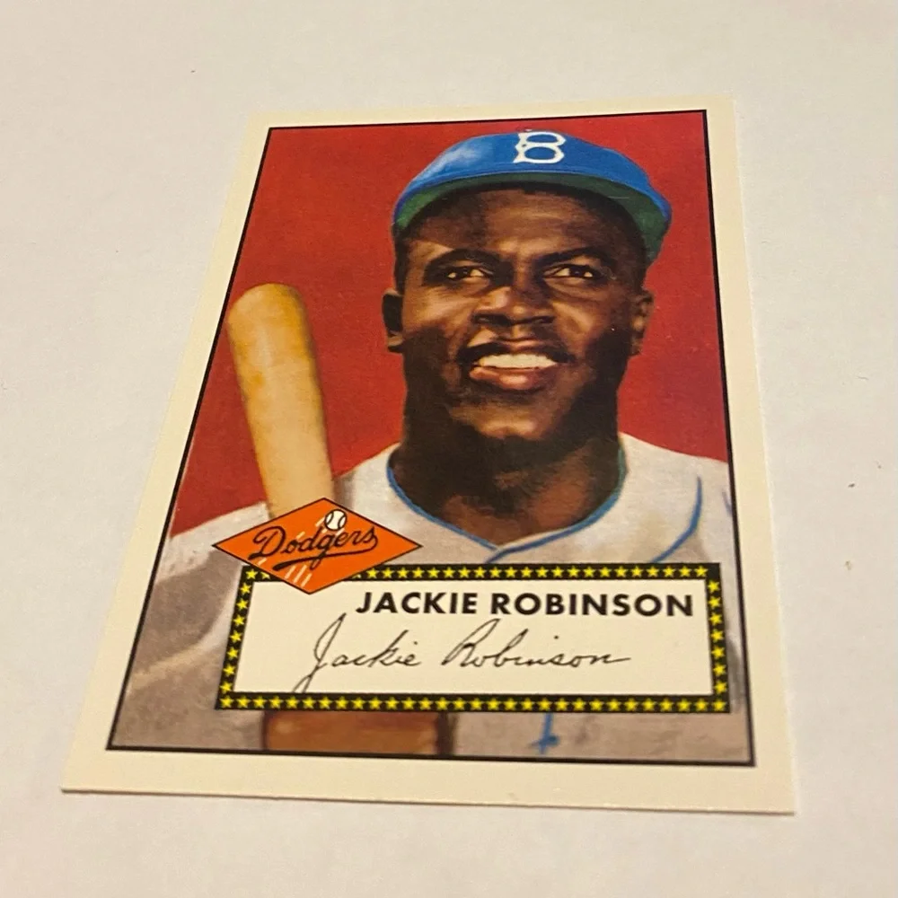 Jackie Robinson 1952 Reprint 1995 Topps Baseball Card #312/18 of 165